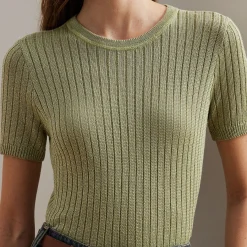 Hot Eyelah Rib Knit Top Women Sweaters & Cardigans