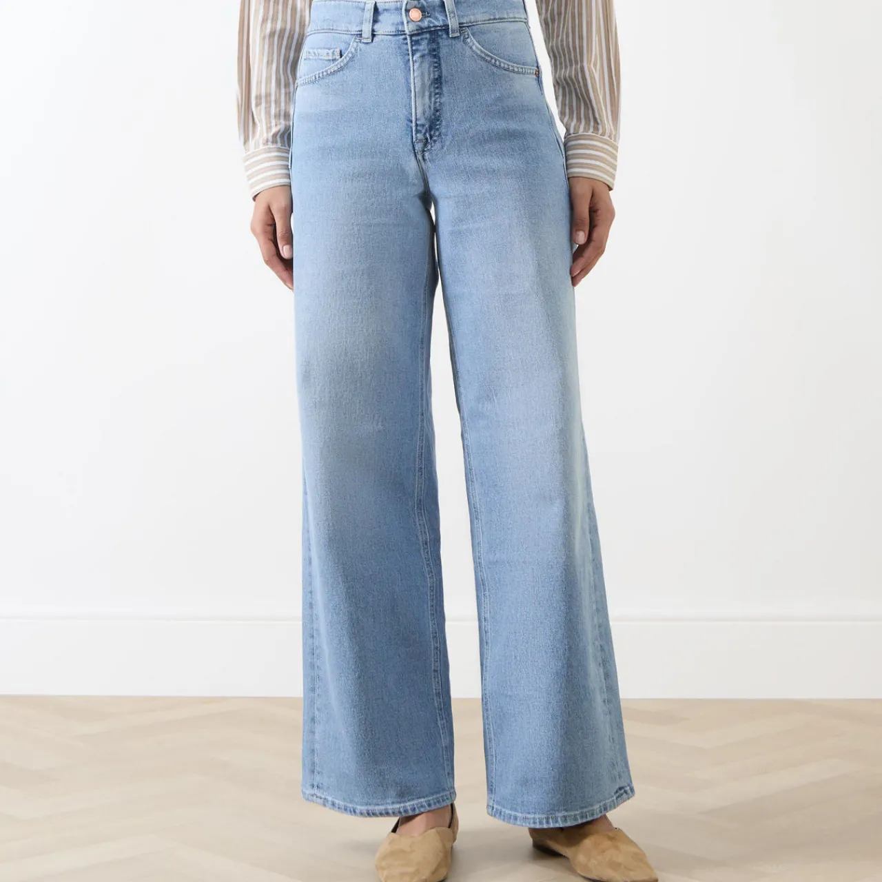 Discount Faith High-Rise Wide Leg Jeans Women Denim