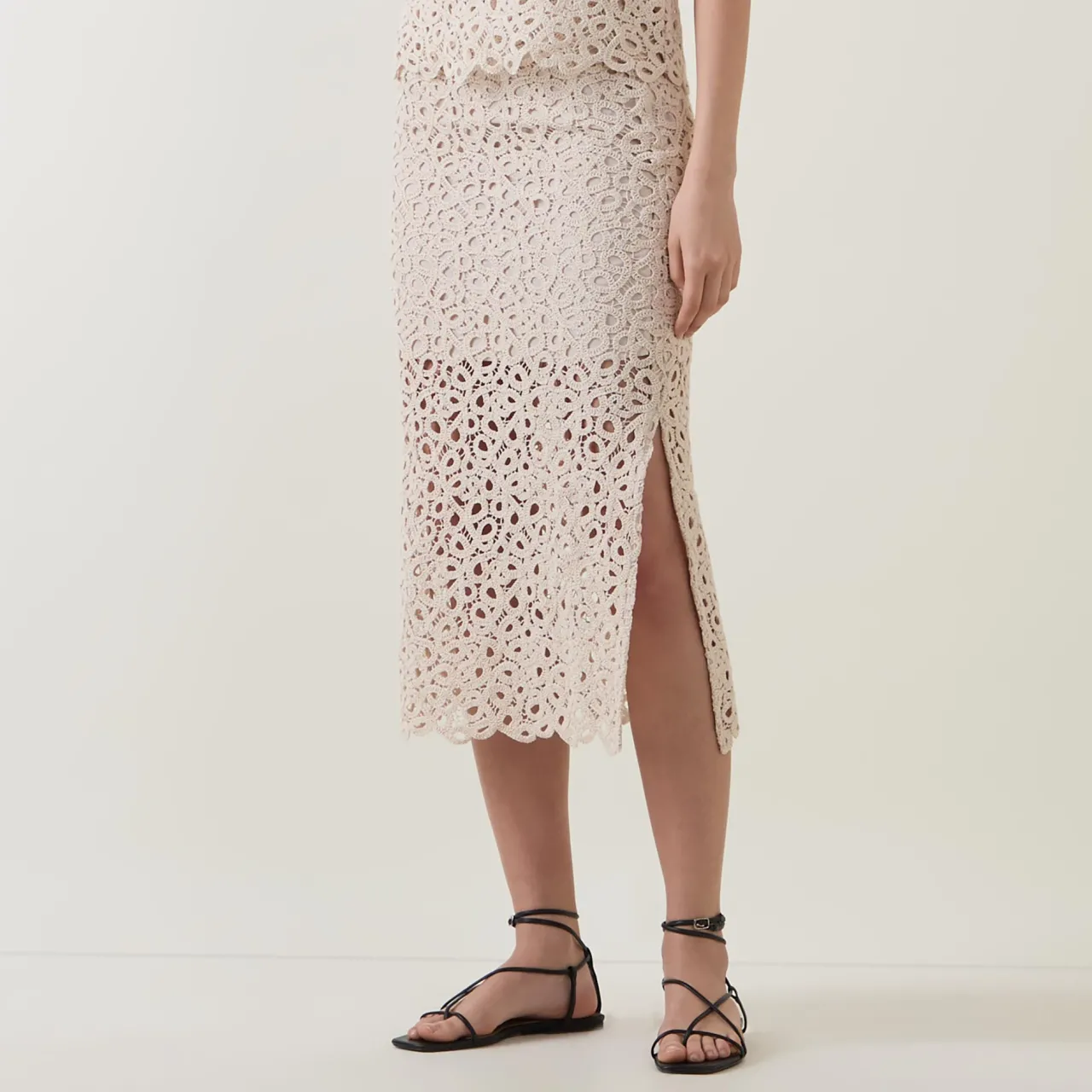 Best Falima High-Rise Crochet Skirt Women Skirts
