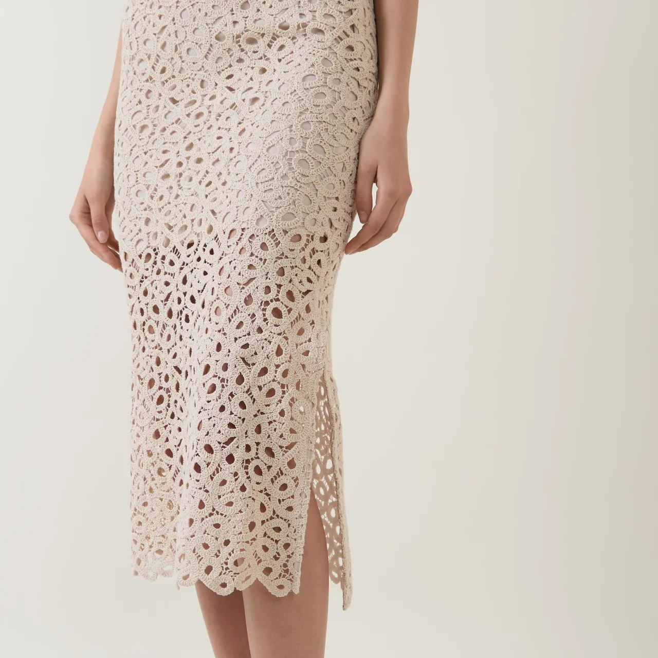 Best Falima High-Rise Crochet Skirt Women Skirts