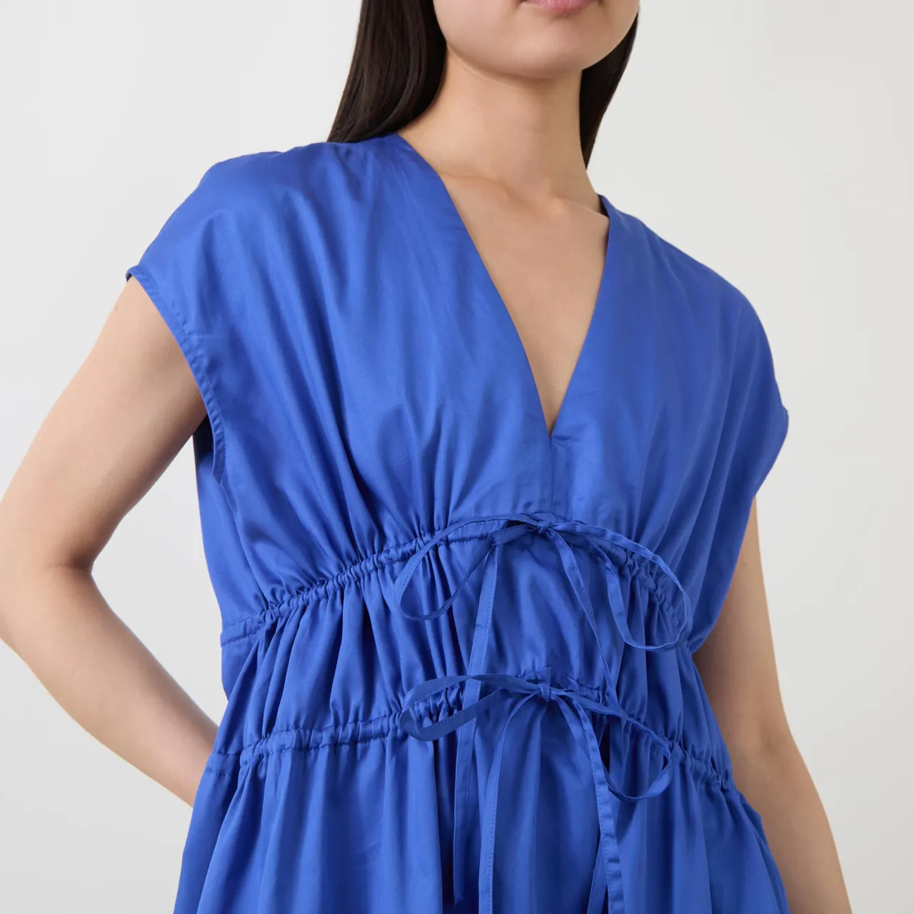 Best Fally Tie-Front Dress Women Occasion Dressing