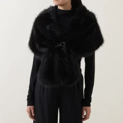 Online Faux Fur Stole Women Coats & Jackets