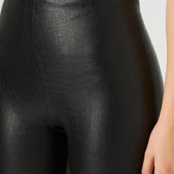 New Faux Leather Croc Effect Leggings Women Leggings