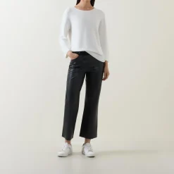 Online Faux Leather Trousers Women Trousers & Shorts
