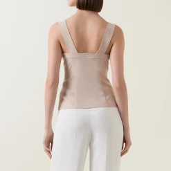 Discount Faux Pocket Zipper Top Women Tops