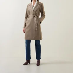 Best Faux Suede Wrap Coat Women Coats & Jackets