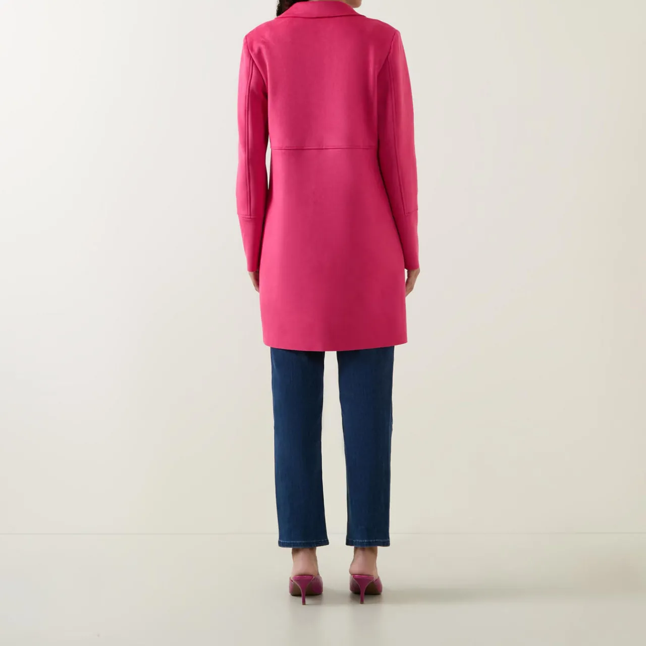 Discount Faux-Suede Single-Breasted Blazer Women Coats & Jackets
