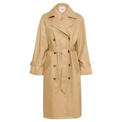 Outlet Favne Double-Breasted Belted Trench Women Coats & Jackets