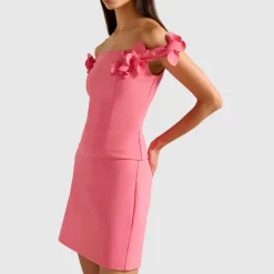 Best Faye Floral Applique Bardot Top Women Tops