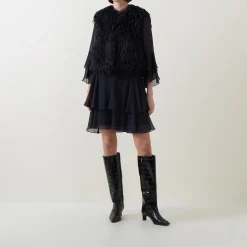 Clearance Feather Effect Gilet Women Coats & Jackets