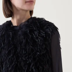 Clearance Feather Effect Gilet Women Coats & Jackets