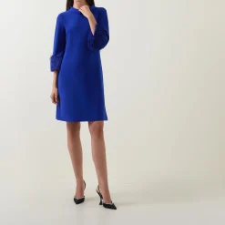 Best Feather-Trim Shift Dress Women Dresses