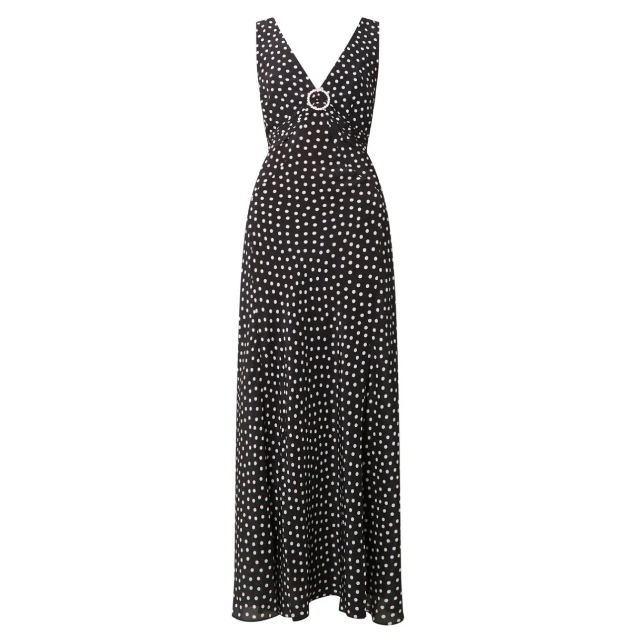 Clearance Federica Spotted Silk Dress Women Dresses