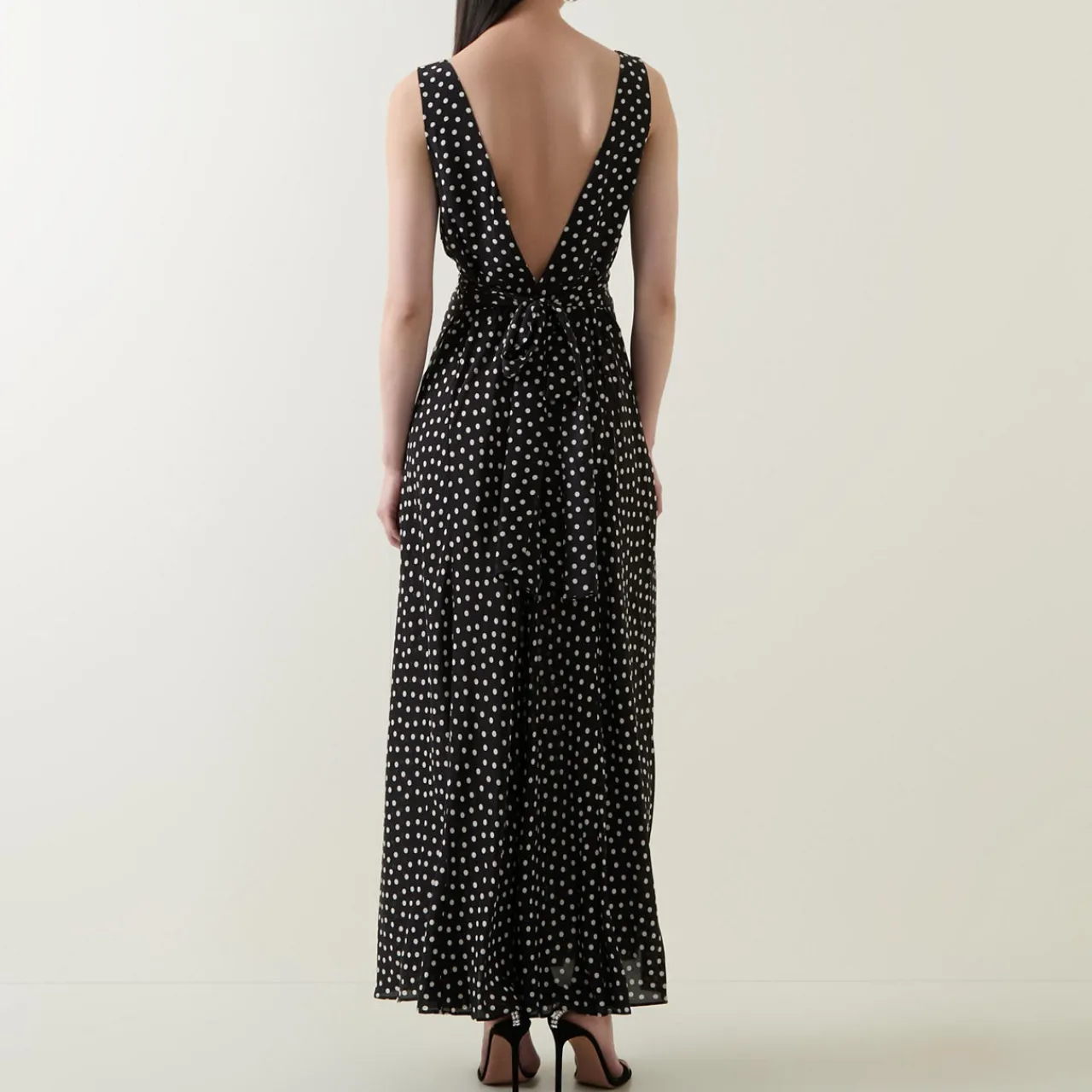 Clearance Federica Spotted Silk Dress Women Dresses