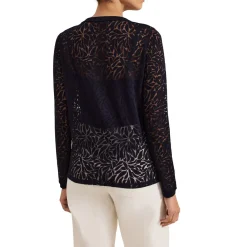 Sale Fern Burnout Semi-Sheer Blouse Women Tops