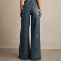 Best Fern Twist-Seam Wide Leg Jeans Women Denim