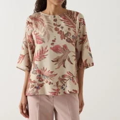 Best Filippo Printed Blouse Women Tops