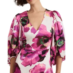 Best Fiona Floral Mini Dress Women Dresses