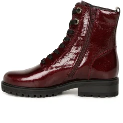 Hot Flamboyant Lace-Up Patent Ankle Boots Women Boots