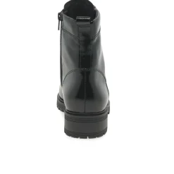 New Flamboyant Lace-Up Patent Ankle Boots Women Boots