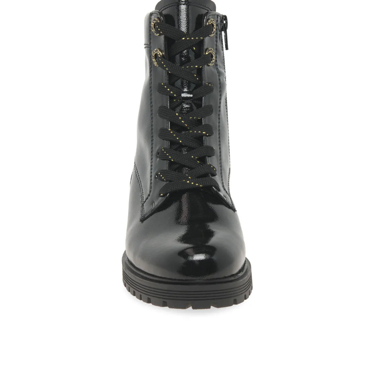 New Flamboyant Lace-Up Patent Ankle Boots Women Boots