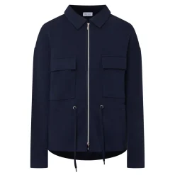 Discount Flap Pocket Drawstring Jacket Women Coats & Jackets