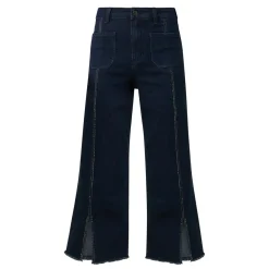 Outlet Flared Leg Cropped Jeans Women Denim