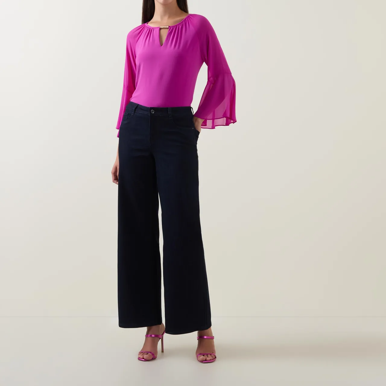 Outlet Flared Leg Jeans Women Denim