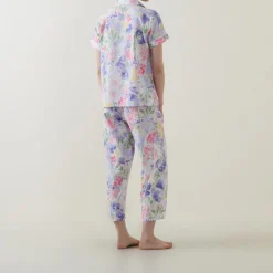 New Floral Cropped Pyjama Set Women Sleepwear