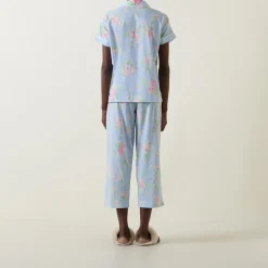 Sale Floral Cropped Pyjama Set Women Sleepwear