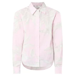 Sale Floral Cropped Shirt Women Tops