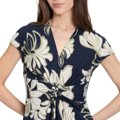 Floral Gathered Dress Women Dresses