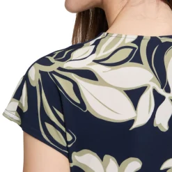 Floral Gathered Dress Women Dresses