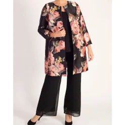 Hot Floral Placement Coat Women Coats & Jackets