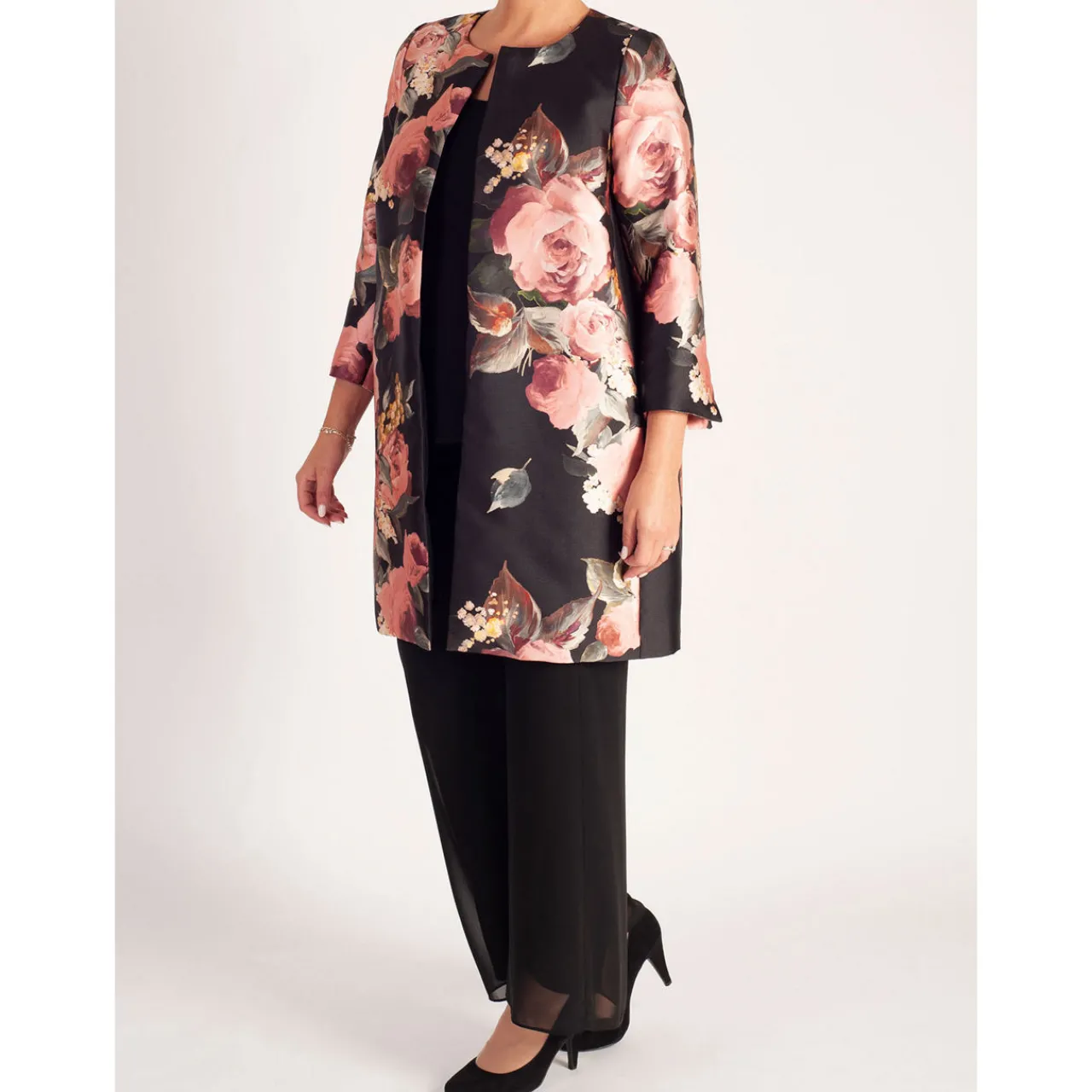 Hot Floral Placement Coat Women Coats & Jackets