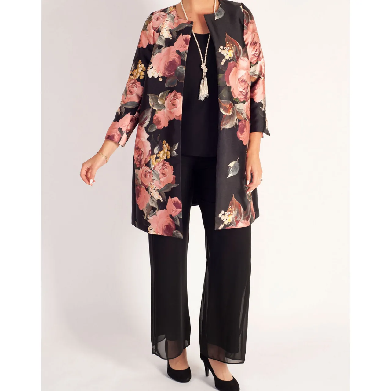 Hot Floral Placement Coat Women Coats & Jackets