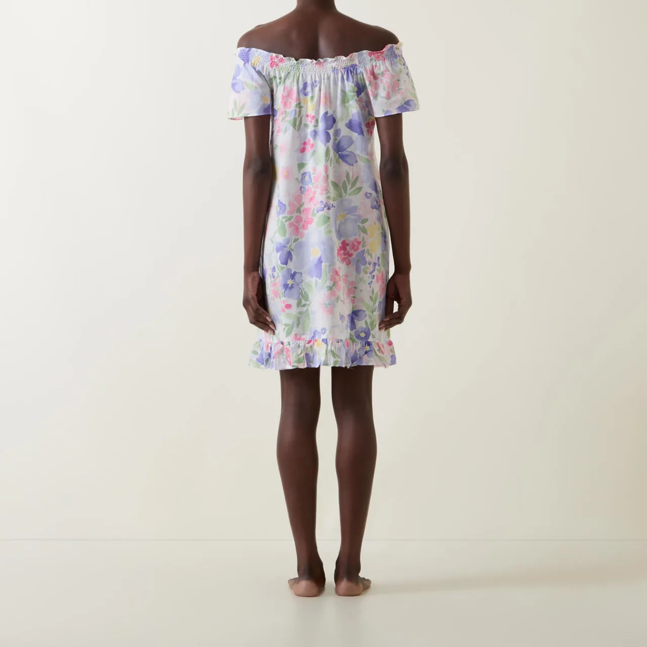 Hot Floral Print Night Dress Women Sleepwear