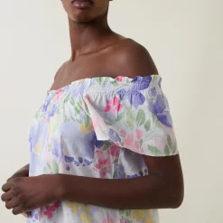 Hot Floral Print Night Dress Women Sleepwear