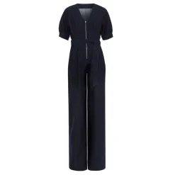 New Florisa Wide-Leg Denim Jumpsuit Women Jumpsuits