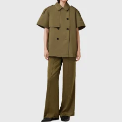 Sale Flow Double-Breasted Jacket Women Coats & Jackets