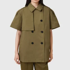 Sale Flow Double-Breasted Jacket Women Coats & Jackets