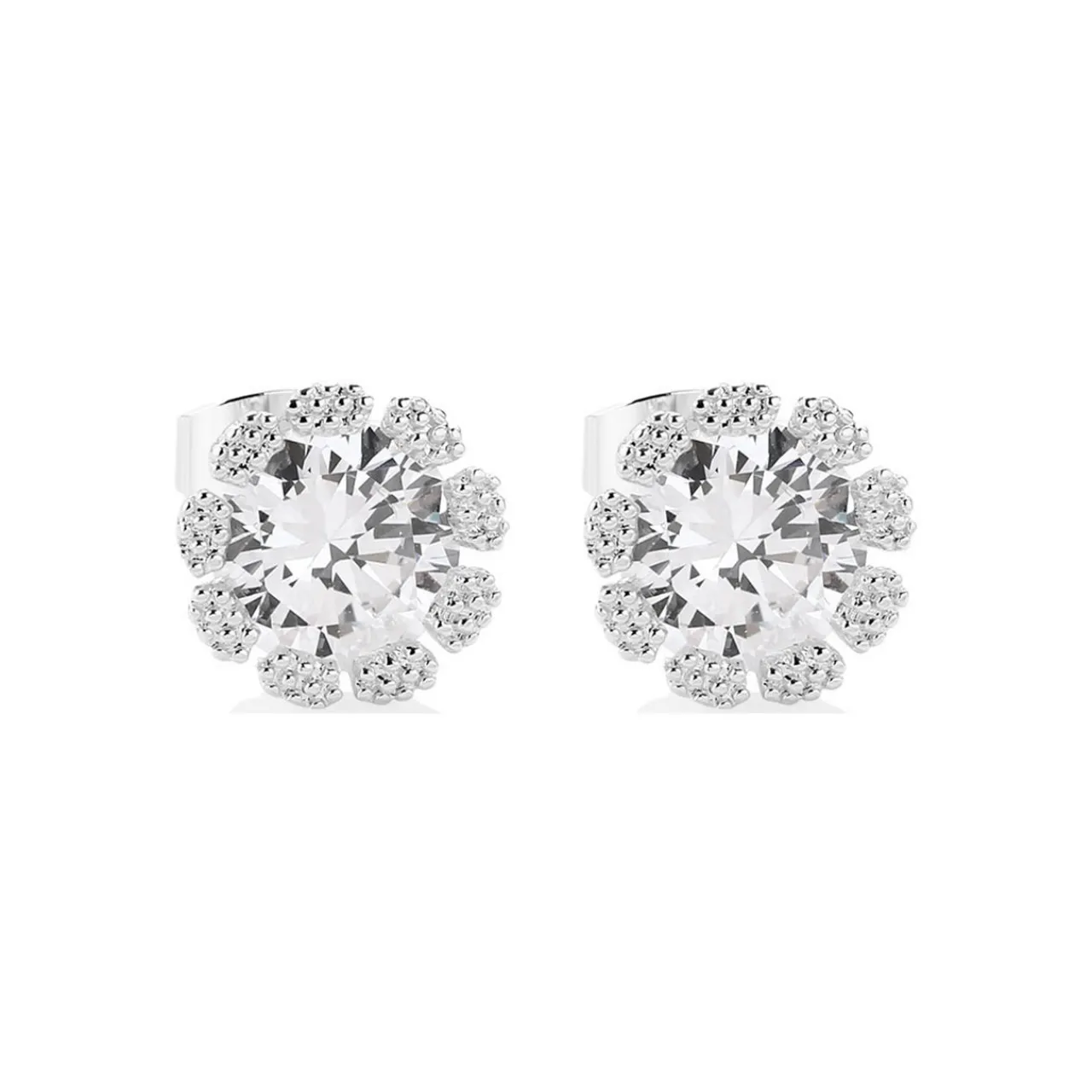 Clearance Flower Stone Stud Earrings Women Earrings