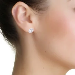 Clearance Flower Stone Stud Earrings Women Earrings
