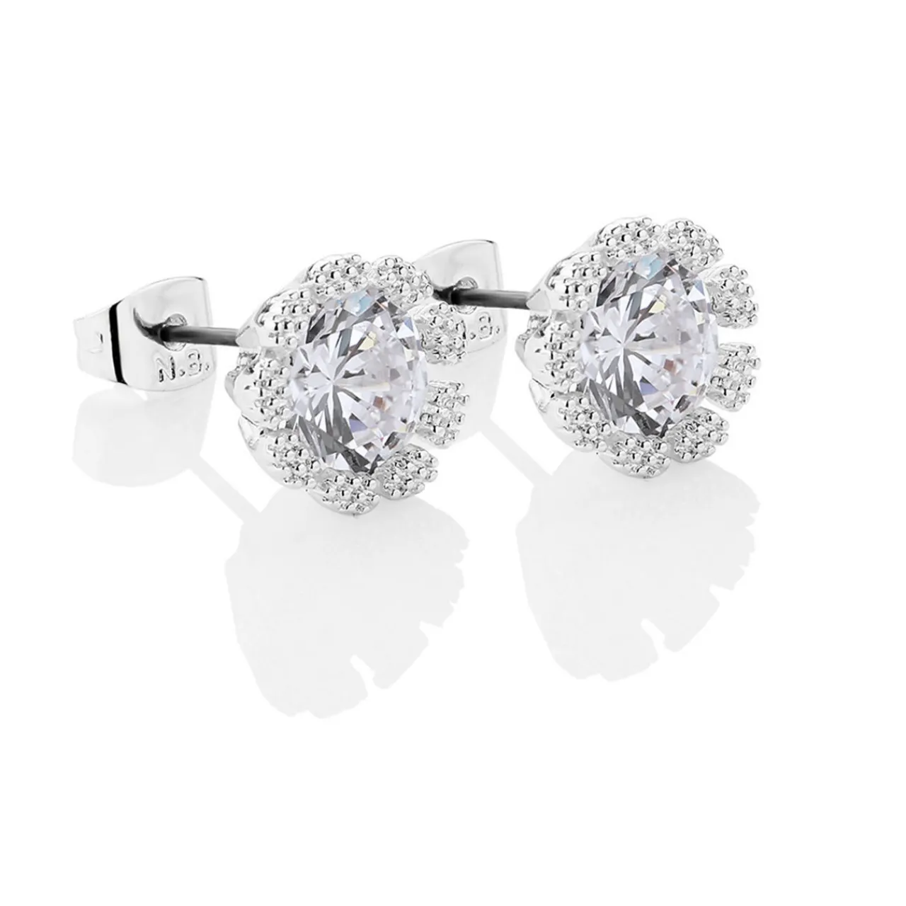 Clearance Flower Stone Stud Earrings Women Earrings