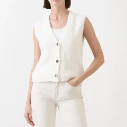 Clearance Fluffy Knitted Vest Women Sweaters & Cardigans