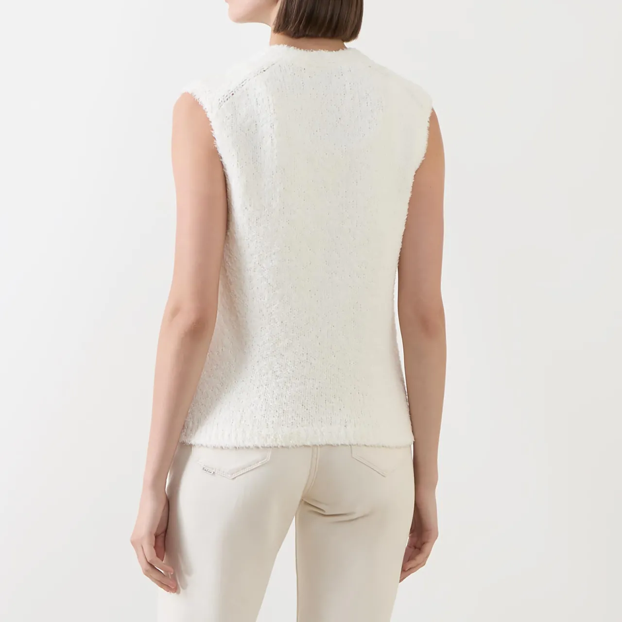 Clearance Fluffy Knitted Vest Women Sweaters & Cardigans