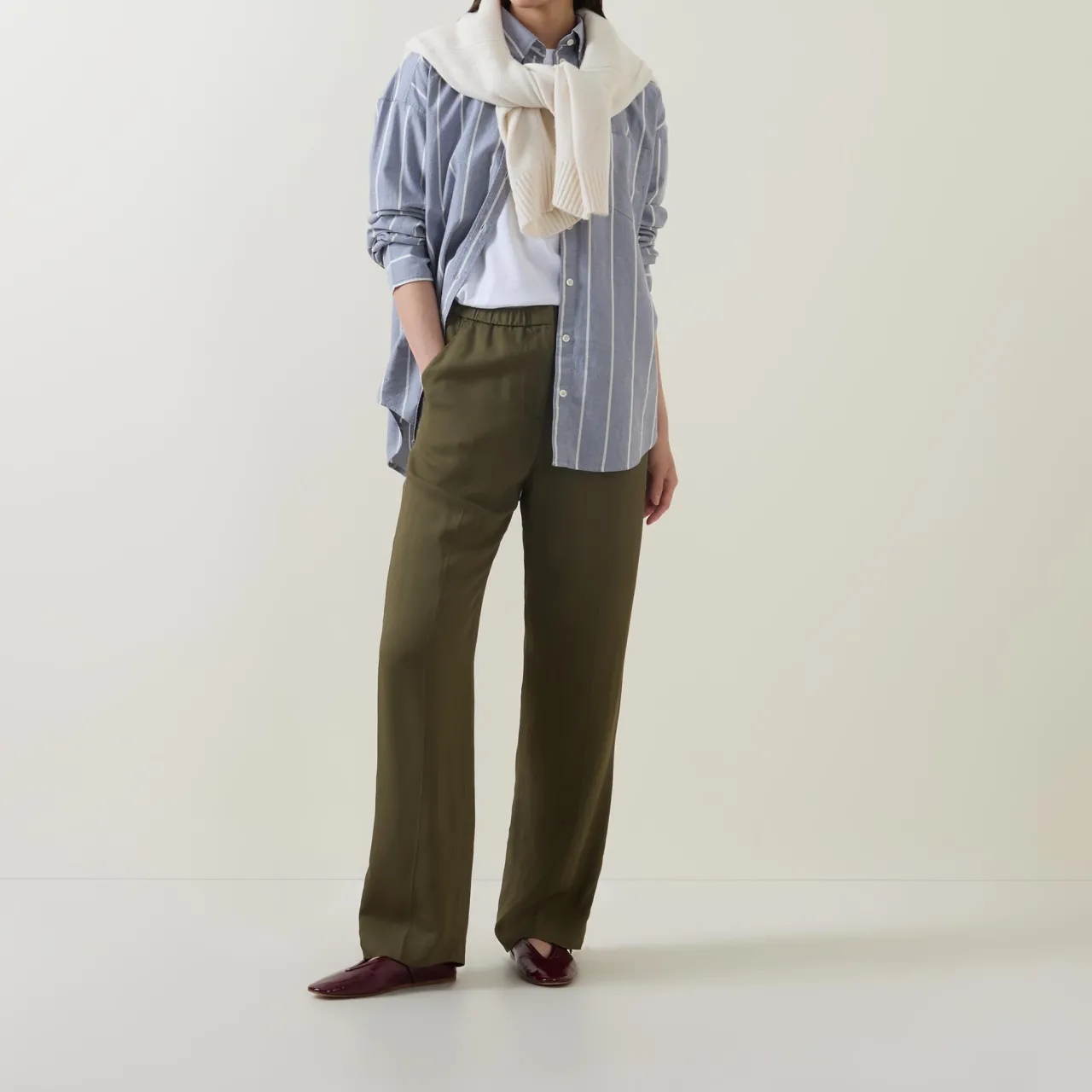 Fluid Relaxed Trousers Women Trousers & Shorts