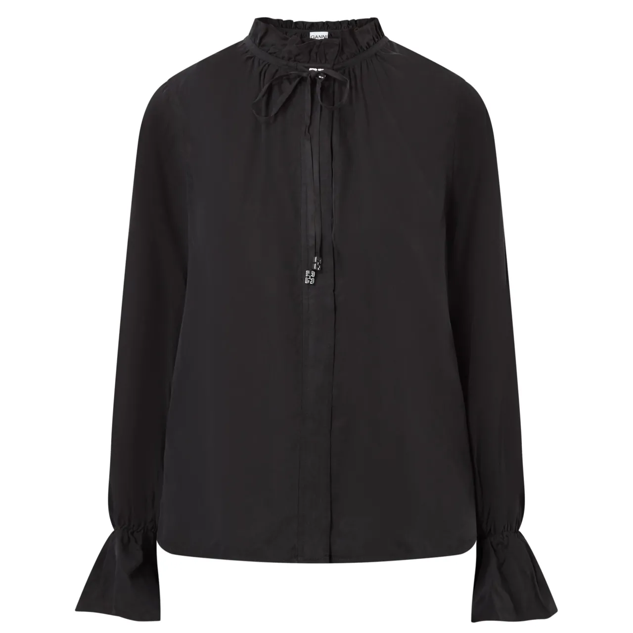 Online Fluid Ruffle-Trim Blouse Women Tops