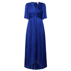 Outlet Flutter-Sleeve Pleated Flared Dress Women Dresses|Mother Of The Bride