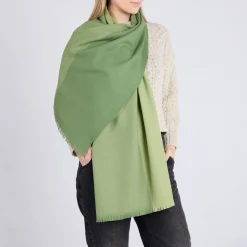 Outlet Four Block Extra Fine Giant Scarf Women Scarves